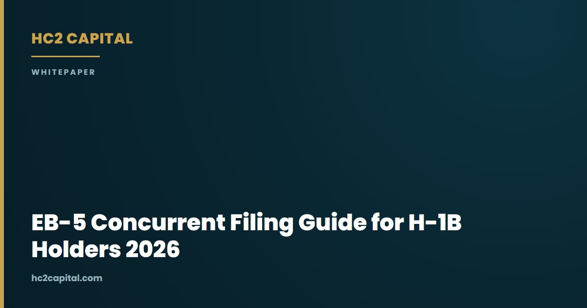 EB-5 Concurrent Filing: Your Path to a Green Card While Remaining in the U.S.