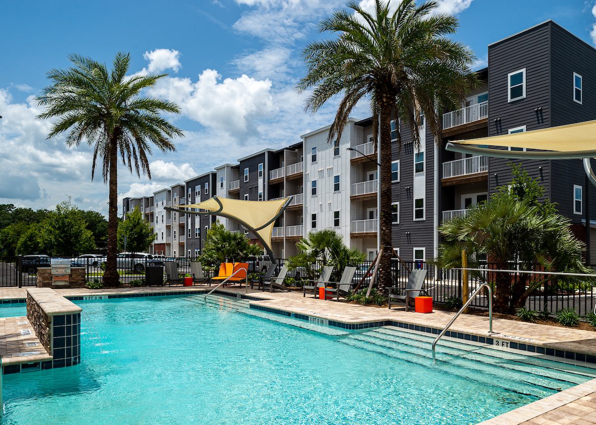 Anthem House and its resort-style pool, minutes from the University of Florida.