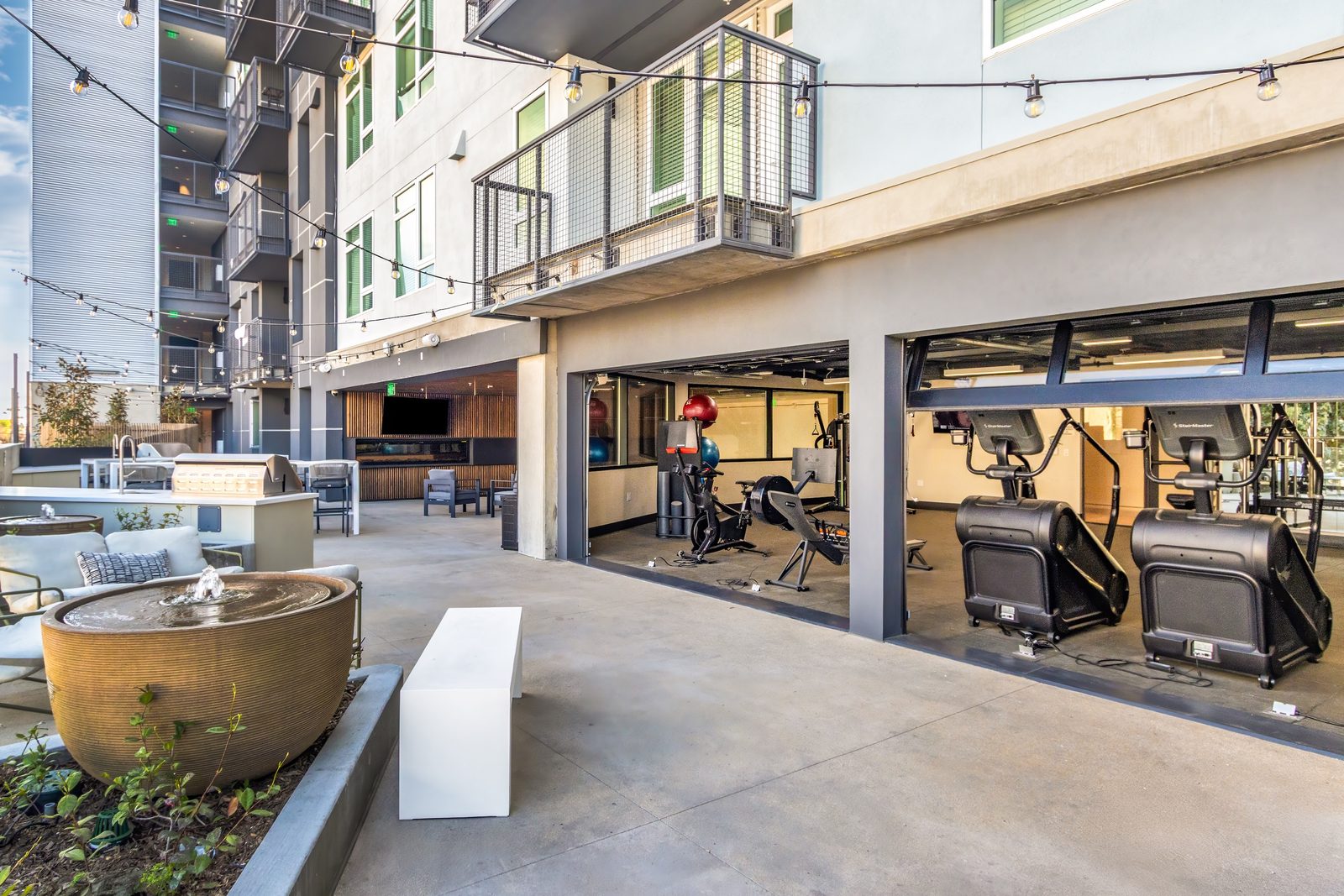 Living area in one of the Tessera units.
